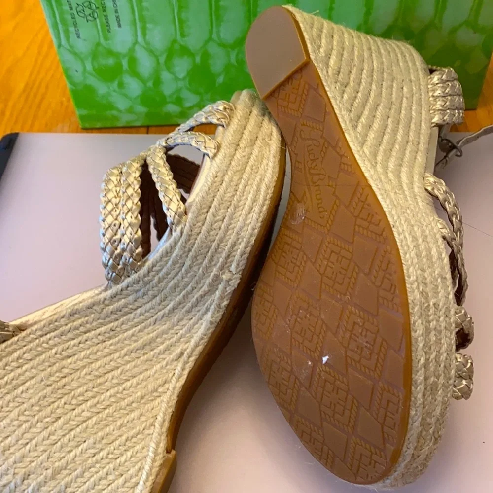 Lucky brand platform, sandals
